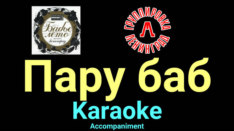 Пару баб Ленинград Karaoke