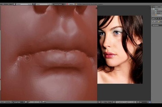 Speed sculpting LIV TYLER head in Blender 3D (PART3⁄3)