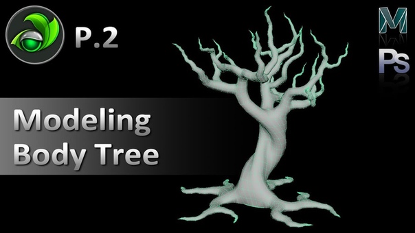 Game Artist, Modeling Body Tree P02 with Maya 2017, Game