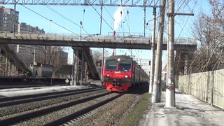Электропоезд ЭД4М-0363 сообщением Москва - Голутвин