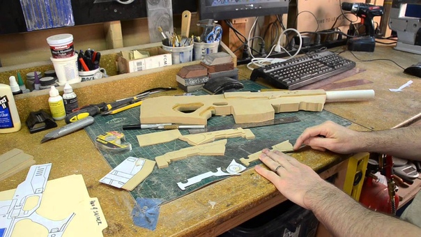 Building Replica Guns from MDF In the Shop with Punished
