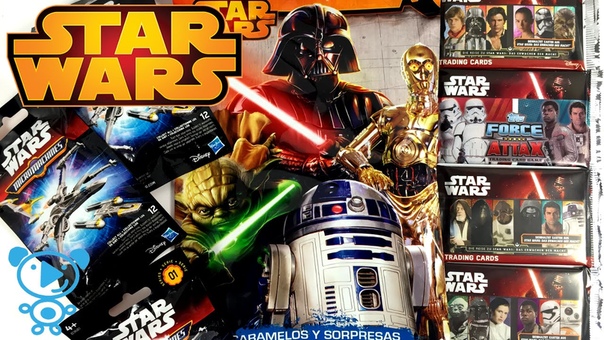 Star Wars Surprise Toys Blind Bags Micro Machines Trading Cards Force Attax Unboxing for