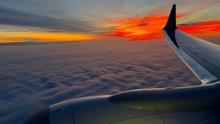 4K  Awesome Calgary Sunrise Landing  WestJet  Boeing 737-8 Max  YYC  C-FQGG  SCS 1113