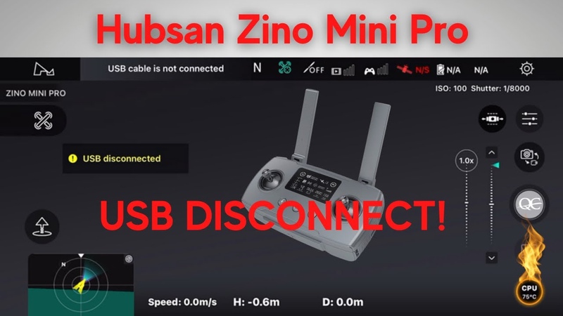 HUBSAN ZINO MINI PRO USB DISCONNECTED ZINO MINI