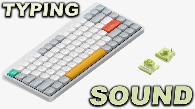 Aloe Linear Low Profile Switches Factory Lubed , , Typing Sound Nu Phy Air 75