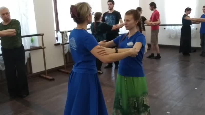 РШ 2019 КСВ, Основной шаг кросс степа в паре