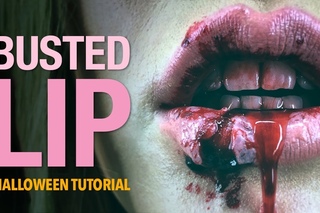 Busted lip special fx makeup tutorial