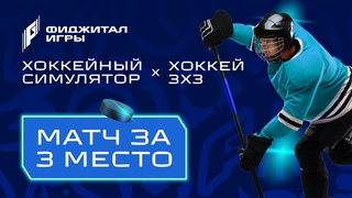 Хоккейный симулятор + хоккей 3х3. Матч за 3-е место. Фиджитал Игры 7