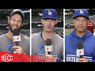 Los Angeles Dodgers Clayton Kershaw, Cody Bellinger, Dave Roberts on World Series | SportsCenter