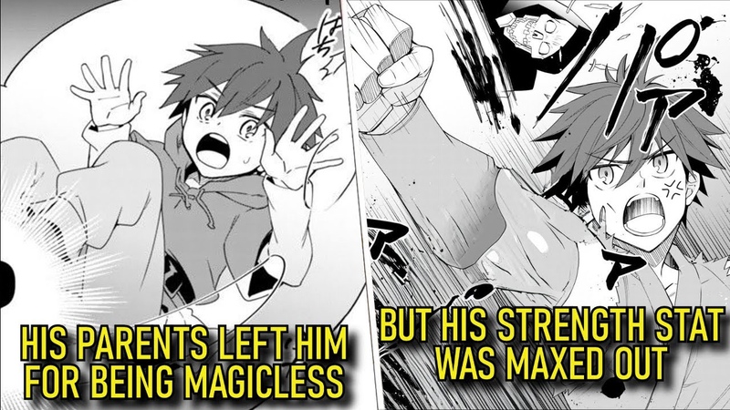 Parents Left Him For Being Magicless But His Strength Stat Is Maxed