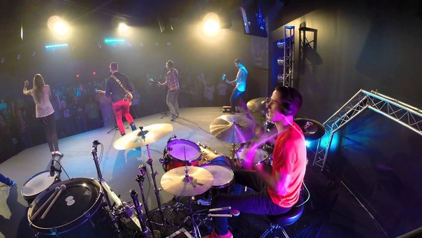 Live Cover Drumming at Church Newspring My God, My