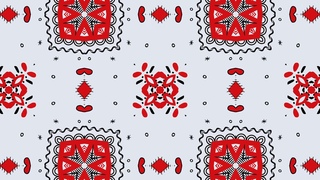 Русский народный орнамент. Мезенская роспись. Бесплатный футаж. Зацикленное видео. 3
