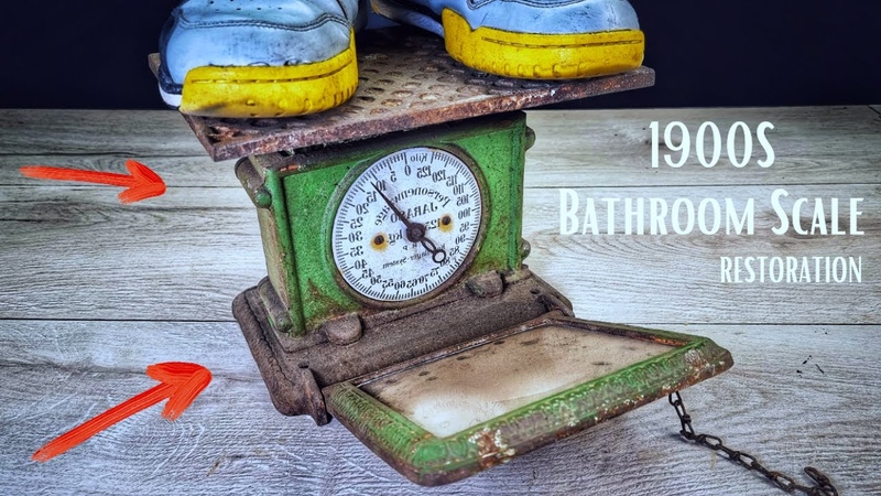 Antique Personal Weighing Scale Restoration 1900s Cast Iron Welding and