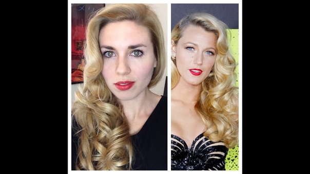 Blake Lively Retro Curls Vintage Old Hollywood Glamour Hair