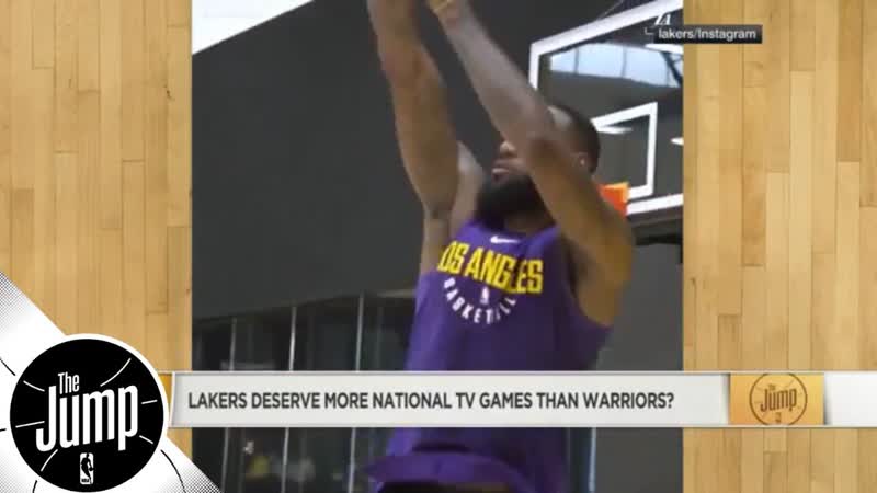 Do Le Bron James led Lakers deserve more national TV games than Warriors , The Jump,