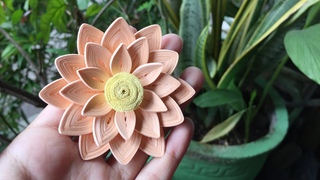 How To Make Paper Quilling Flower Dahlia | Quilled Dahlia