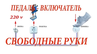 ПЕДАЛЬ ВКЛЮЧАТЕЛЬ СВОБОДНЫЕ РУКИ PEDAL SWITCHER  FREE HANDS