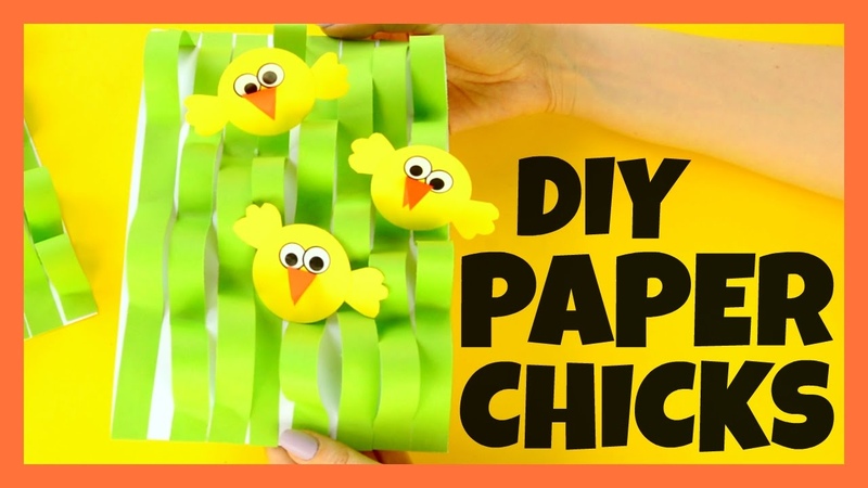 Spring Chicks Paper Craft for