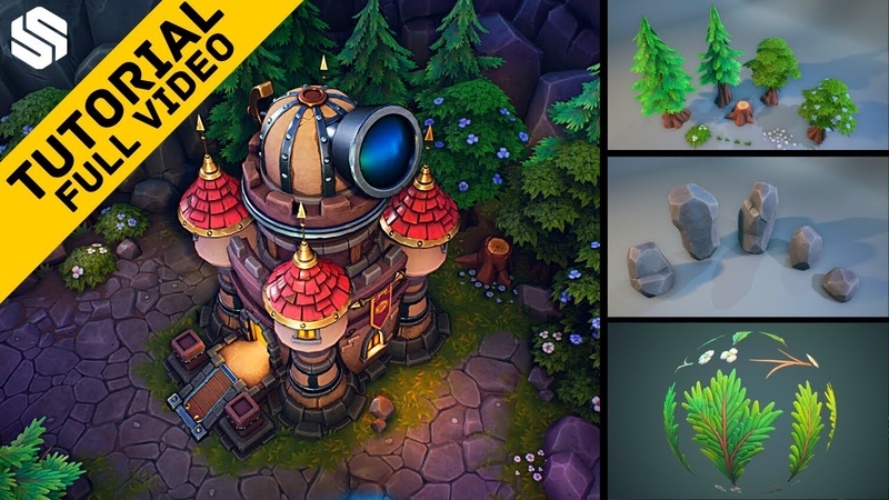 Creating a Stylized Environment inspired by Heroes of the Storm FREE GAME ART