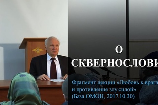 О сквернословии. (Мат и ругань. Нецензурная брань, грех сквернословия)  Осипов А.И.