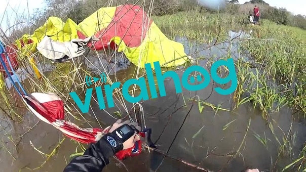 Skydiver Lands In Swamp, Saved By