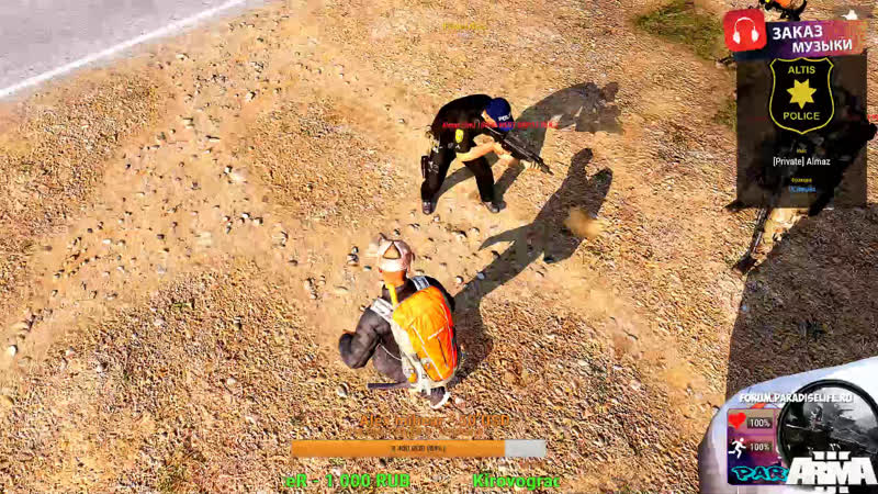 Arma 3 PARADISE LIFE RPG Фармимся ОСТОРОЖНО МАТ