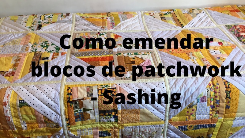 Como emendar blocos de patchwork