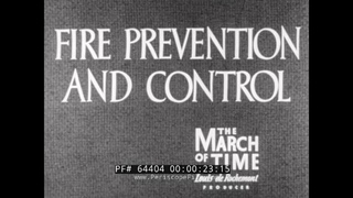 FIRE PREVENTION AND CONTROL  WWII  U.S. NAVY TRAINING FILM    FIRE DRILL  ASBESTOS SUIT 64404