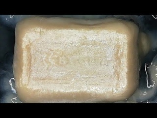 Soaked mushy soap. Asmr video. Размокшее хозяйственное мыло. Асмр