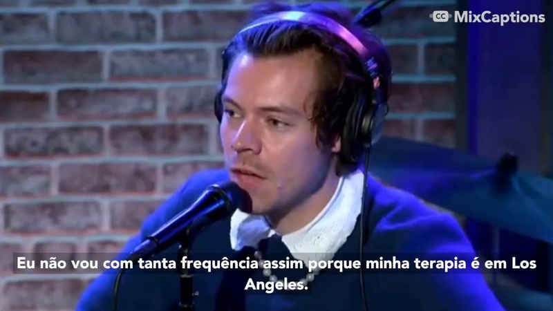 Harry Styles falando sobre fazer terapia com Howard