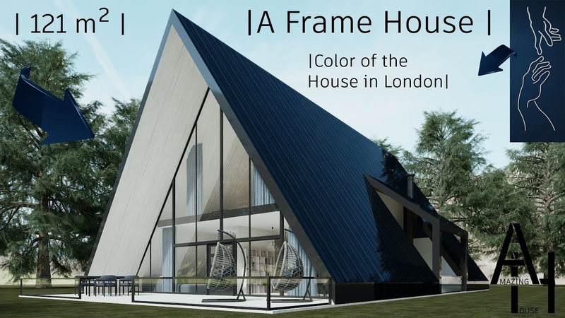 A Frame House + The House in London has an incredible color for the