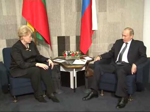 Встреча Путина и Грибаускайте Puting Grybauskaite