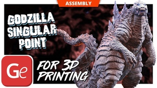 Godzilla Singular Point 3D Printing Figurine| Assembly by Gambody